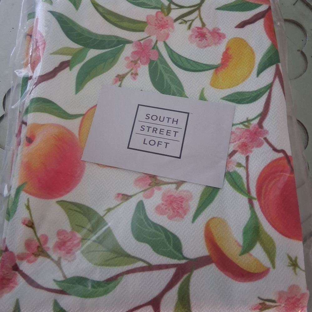 South Street Loft Floral Peach Print Fabric